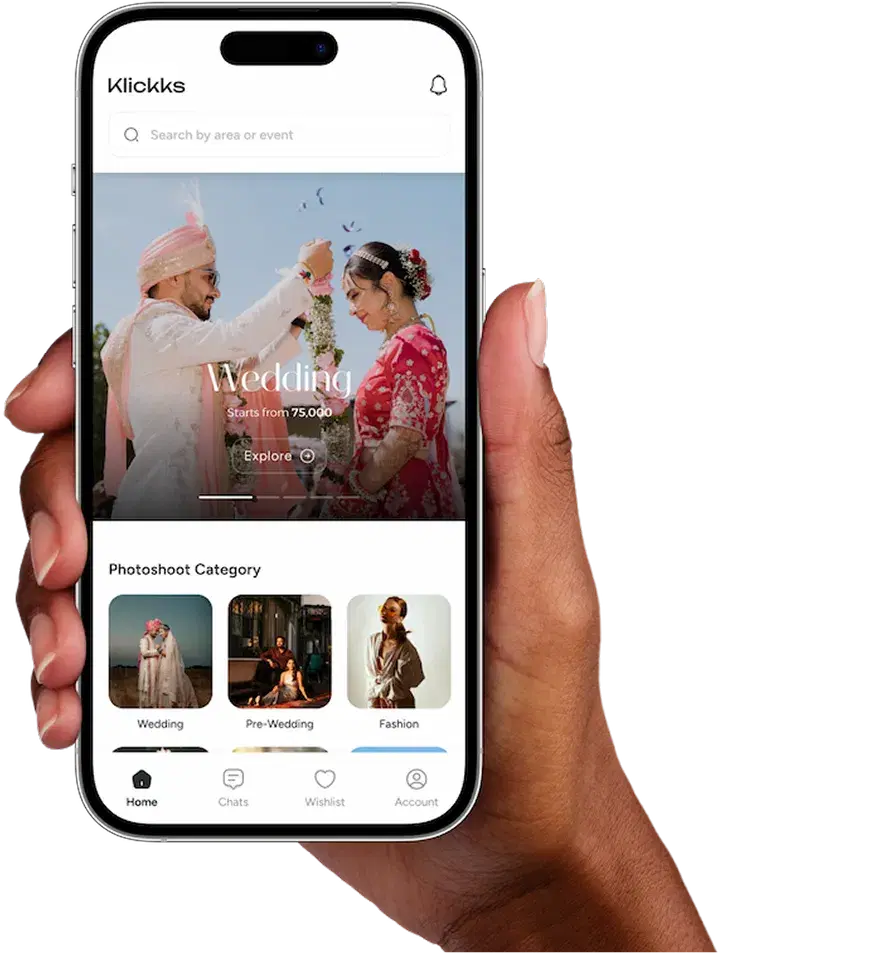 Klickks App Holding Hand