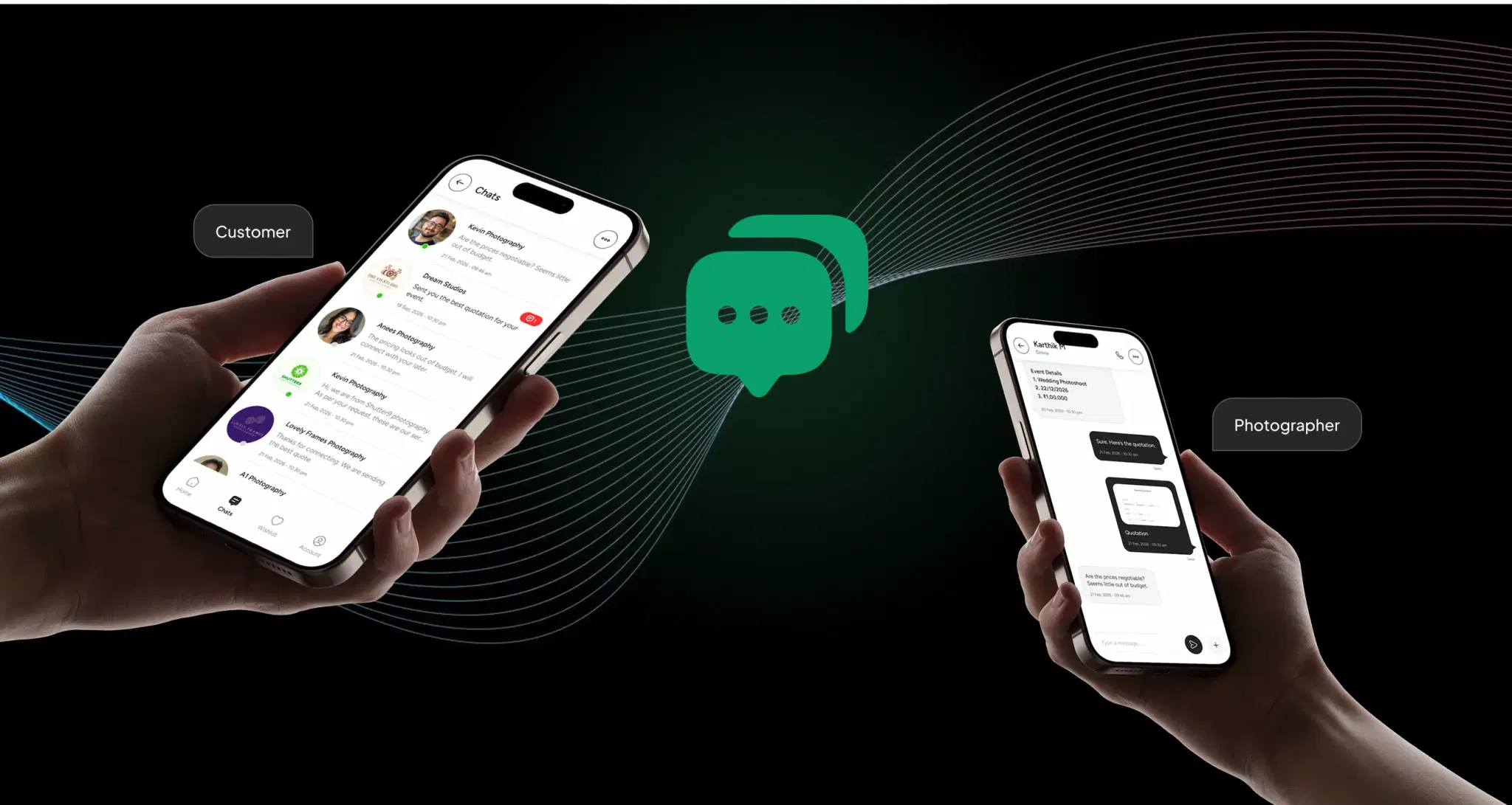 Klickks Chat Screen